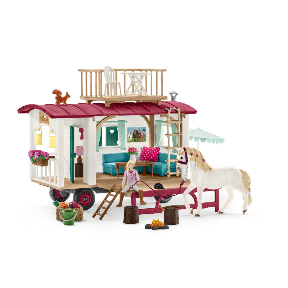 Schleich Horse Club: Caravan for Secret Club Meetings - 95 Piece Playset