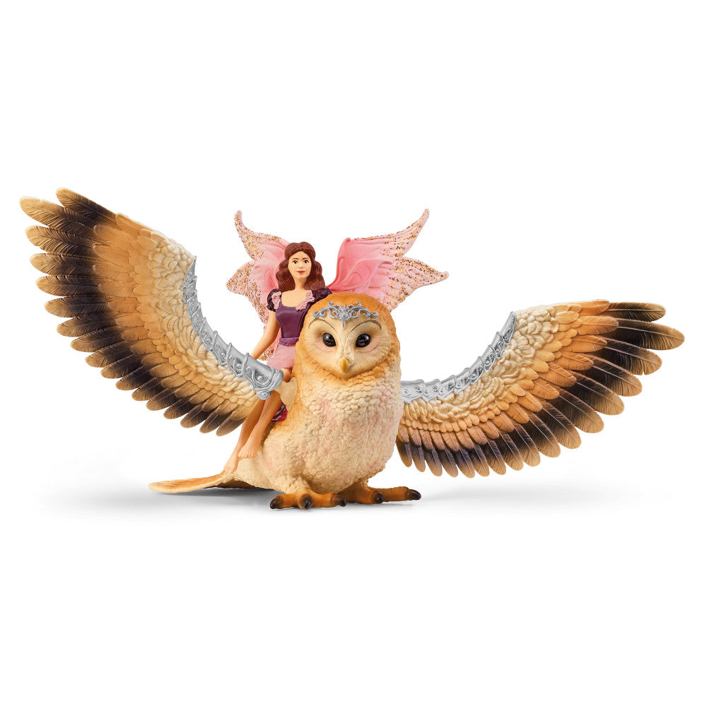 Schleich Bayala Fairy and Glam-Owl Figurine Playset, 2-Piece