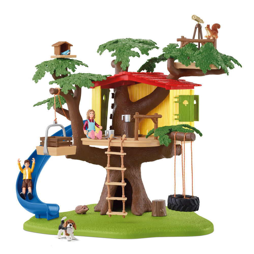 Schleich Farm World Adventure Tree House Playset - 28 Pieces