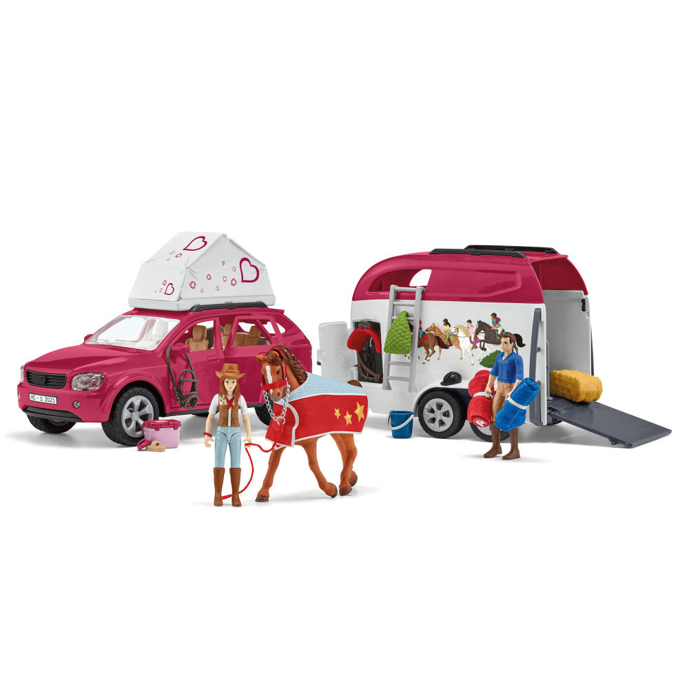 Schleich Horse Club: Equestrian Adventure Playset with Car & Trailer