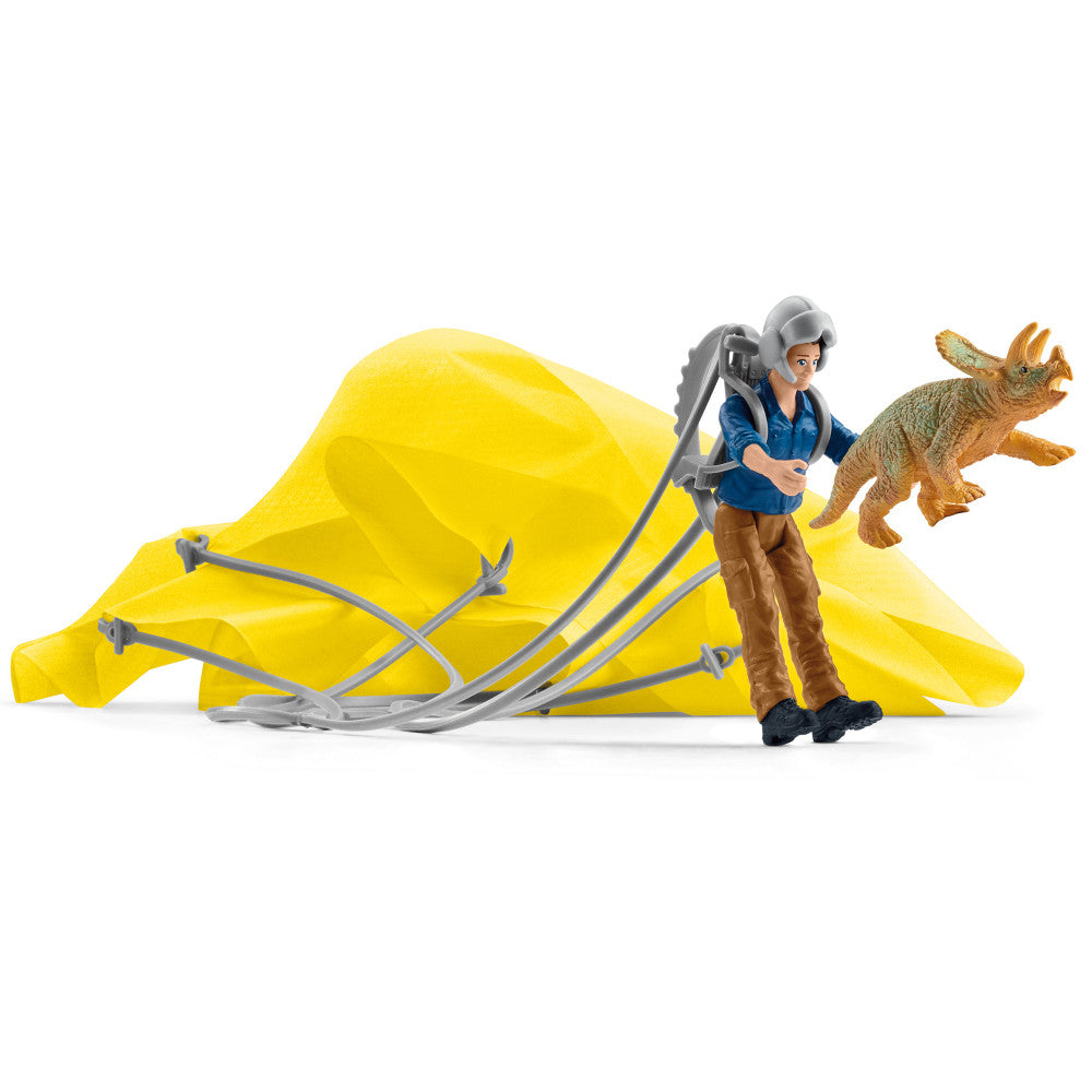 Schleich Dinosaurs Parachute Rescue - Dino Figurine Adventure Playset