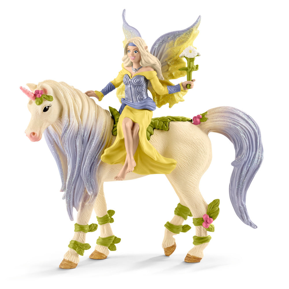 Schleich Bayala Fairy Sera and Blossom Unicorn Playset, 3 Pieces