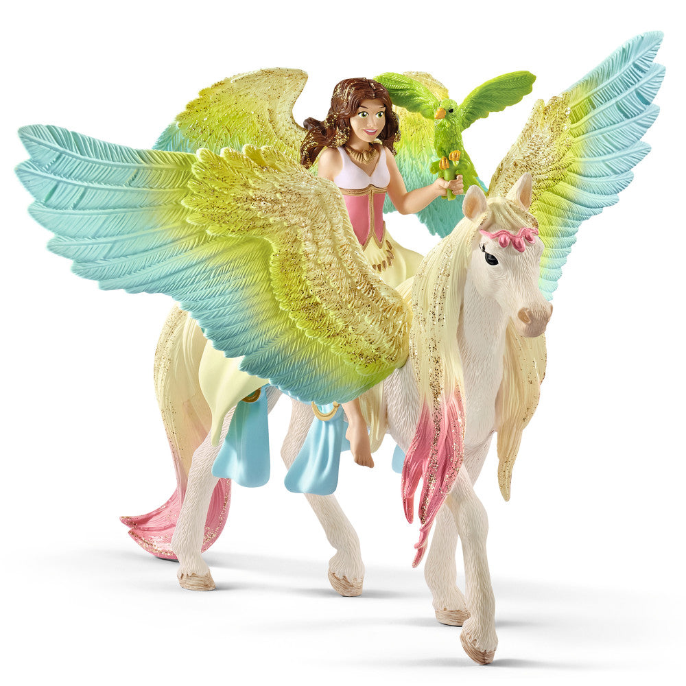 Schleich Bayala Fairy Surah with Glitter Pegasus 3-Piece Figurine Set