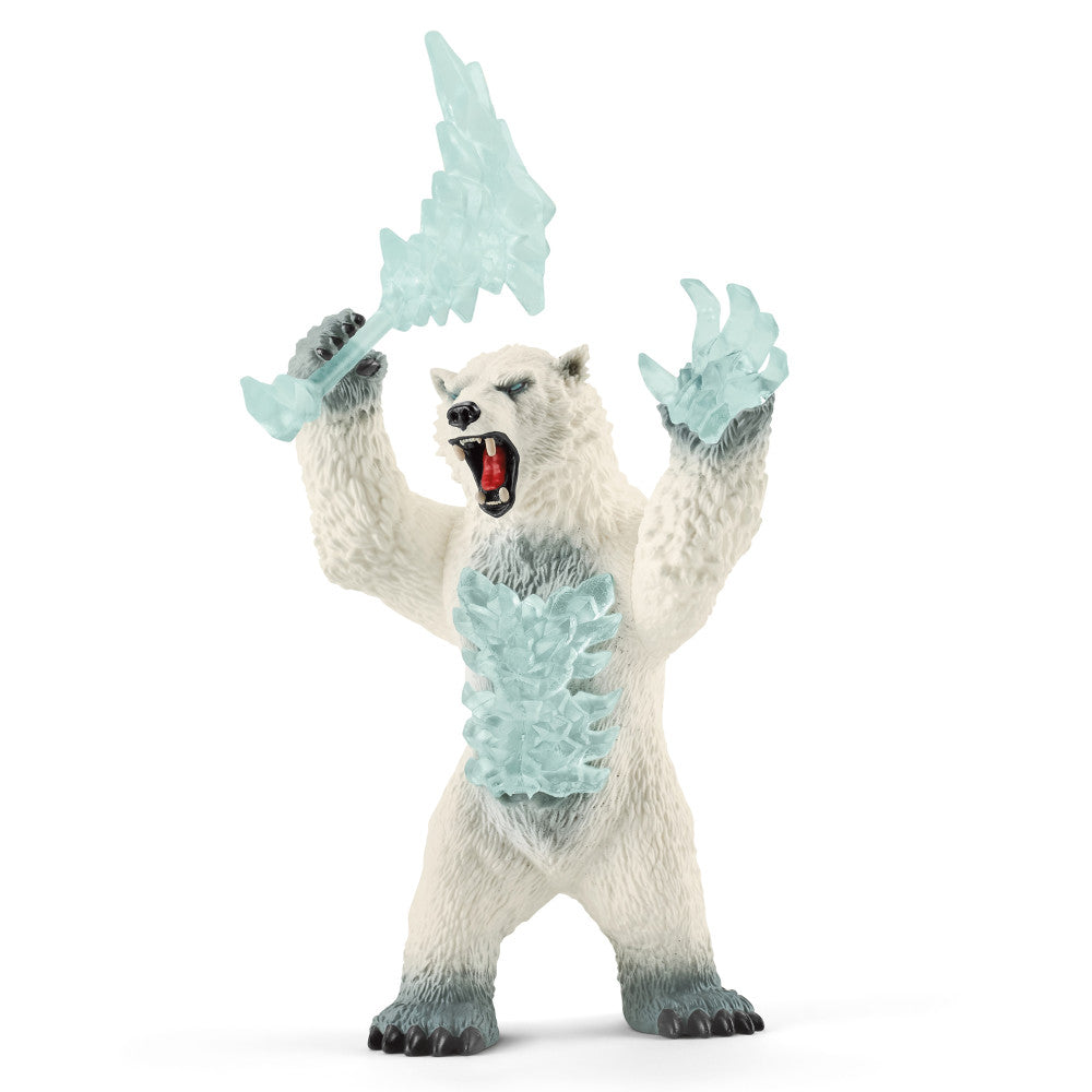 Schleich Eldrador 7.1 inch Blizzard Bear Action Figure with Weapon