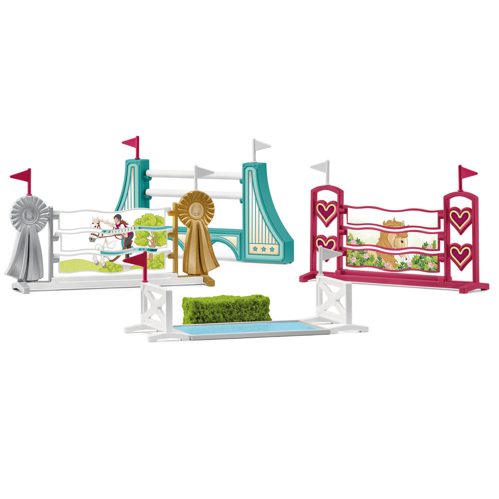 Schleich Horse Club Equestrian Obstacle Course Playset with Accessories