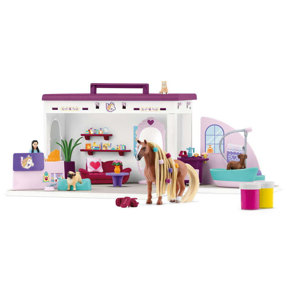 Schleich Horse Club Sofia's Beauties Pet Salon Playset - 66 Pieces