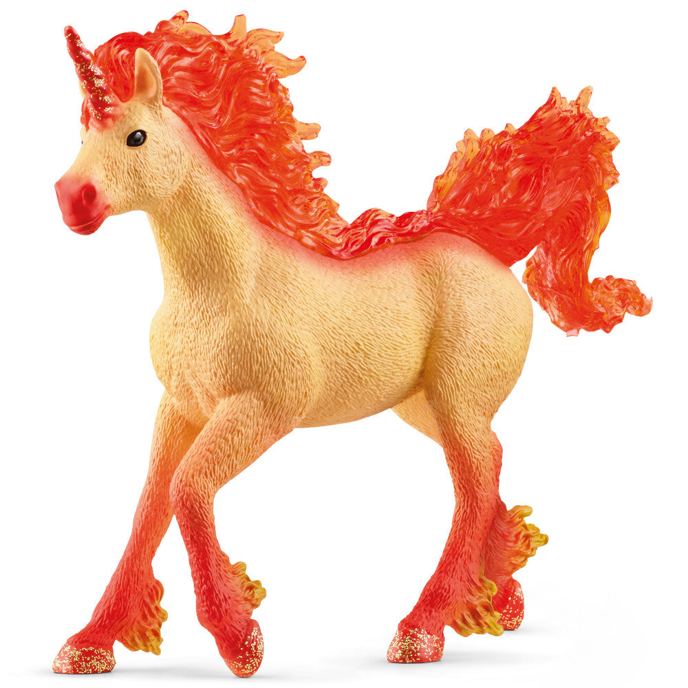 Schleich Bayala Elementa Fire Unicorn Stallion 5.7 inch Magical Figurine