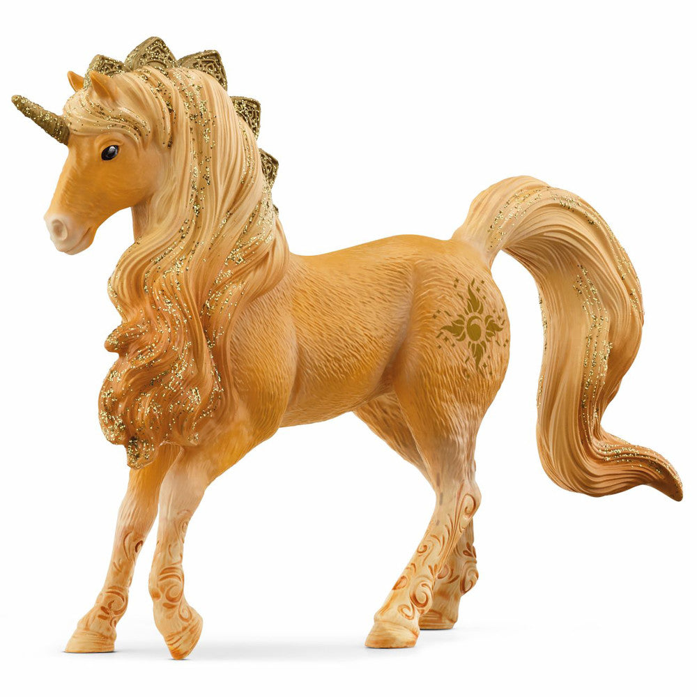 Schleich Bayala 6.5 inch Apollo Unicorn Stallion - Golden-Brown Magical Figurine