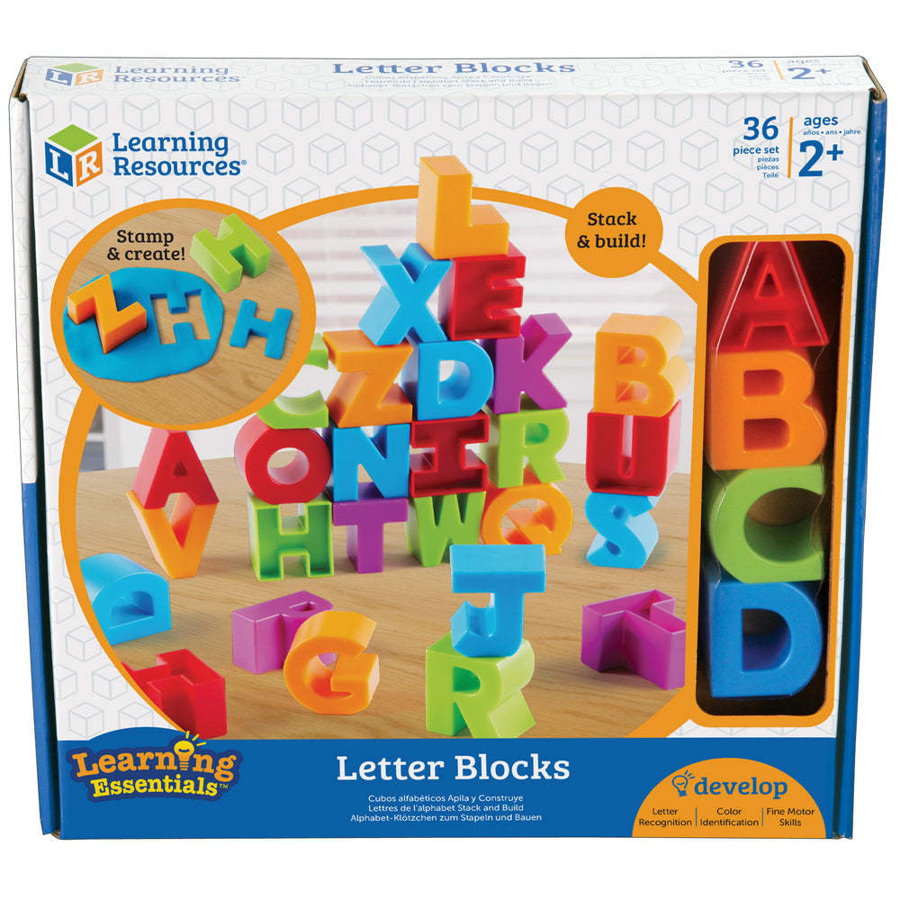 Learning Resources Alphabet Letter Blocks - Educational Set of 36