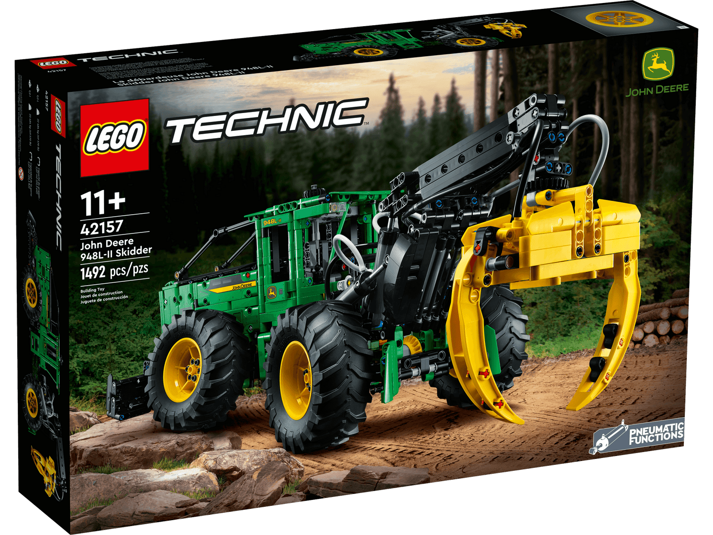 LEGO Technic John Deere 948L-II Skidder Building Set - 1,492 Pieces