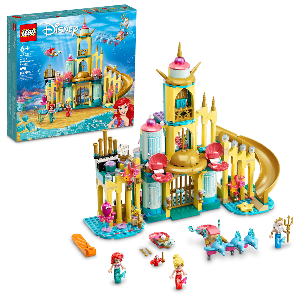LEGO Disney Ariel's Underwater Palace 43207 Building Kit - 498 Pieces