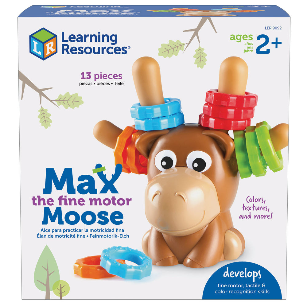 Learning Resources Max The Fine Motor Moose - Colorful Interactive Toy