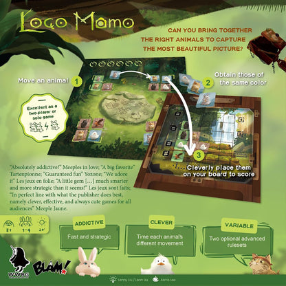 Wonderful World: Loco Momo - Family Card Game, Ages 8+, 1-4 Players