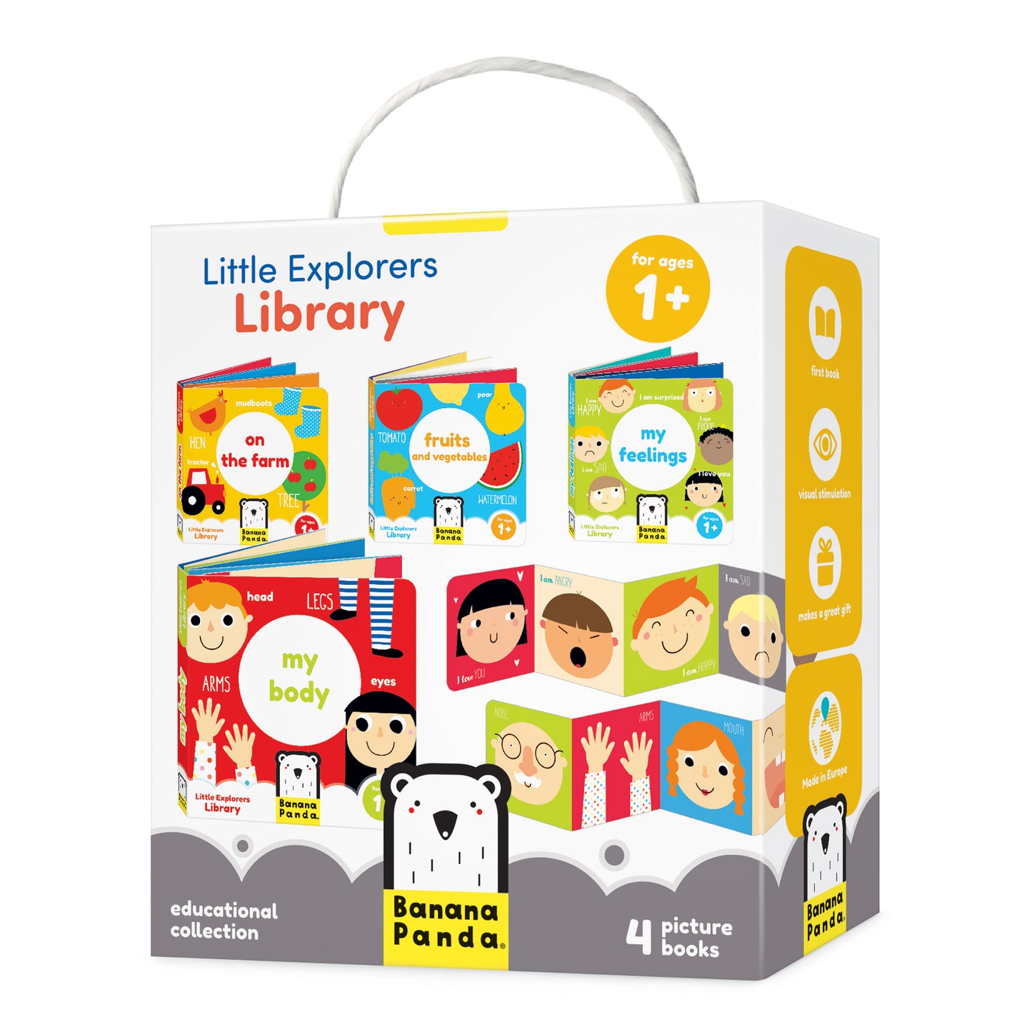Banana Panda Little Explorers Library 4-Book Set