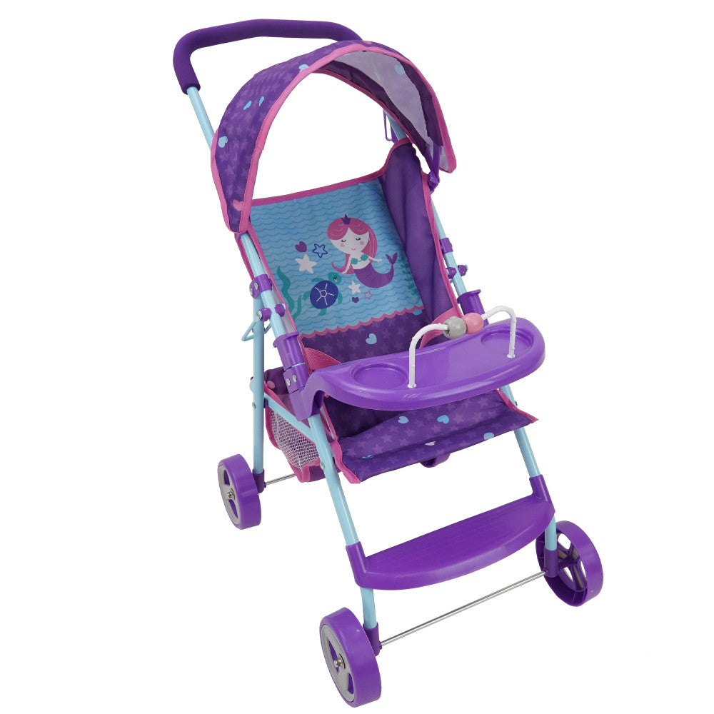 509 Mermaid Doll Travel System Stroller with Interactive Features