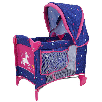 509 Crew Unicorn Doll Play Yard with Adjustable Canopy