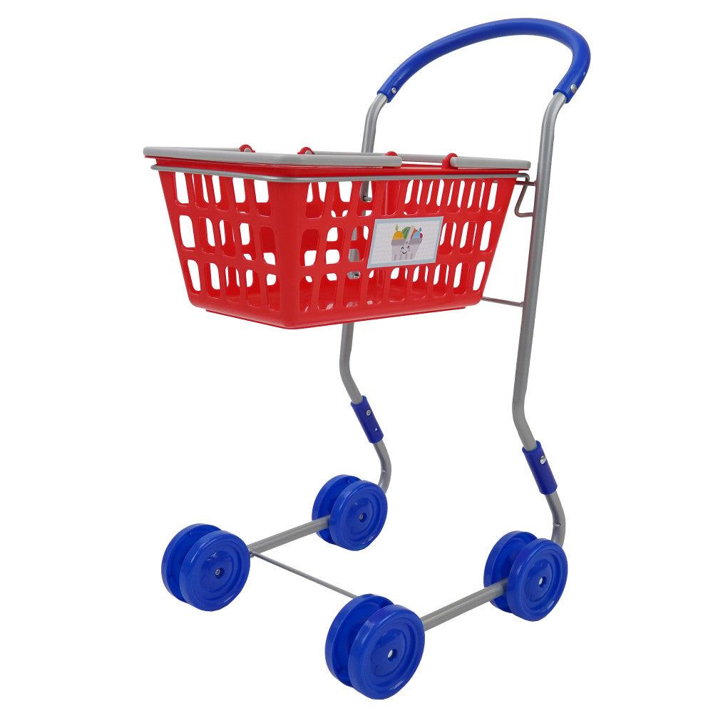 Dynamic 2-in-1 Red Shopping Cart - Imaginative Playset