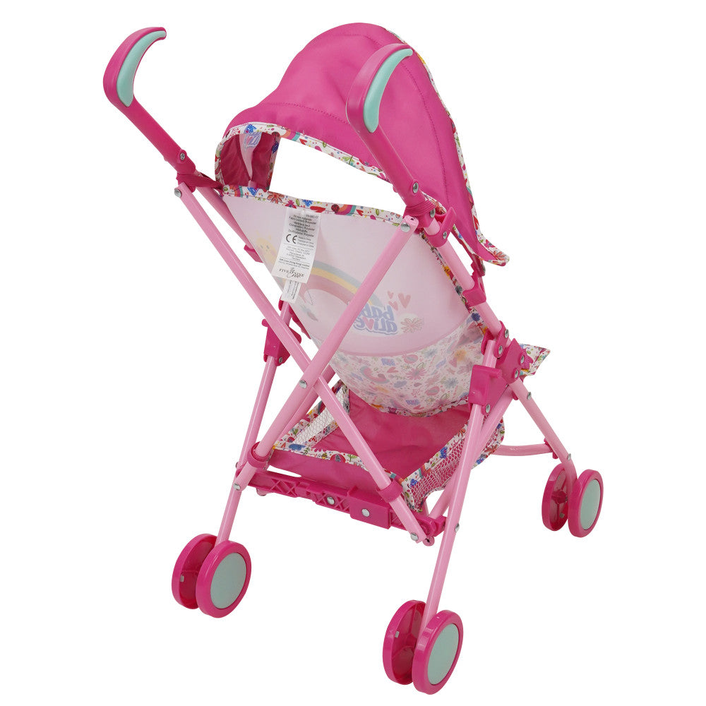 Baby Alive Doll Stroller with Retractable Canopy - Pink & Rainbow