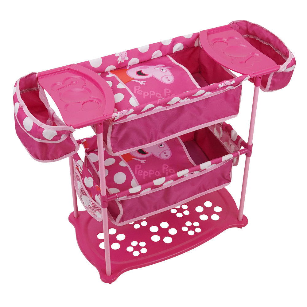 Peppa Pig Twin Doll Care Station Playset - Pink & White Dots