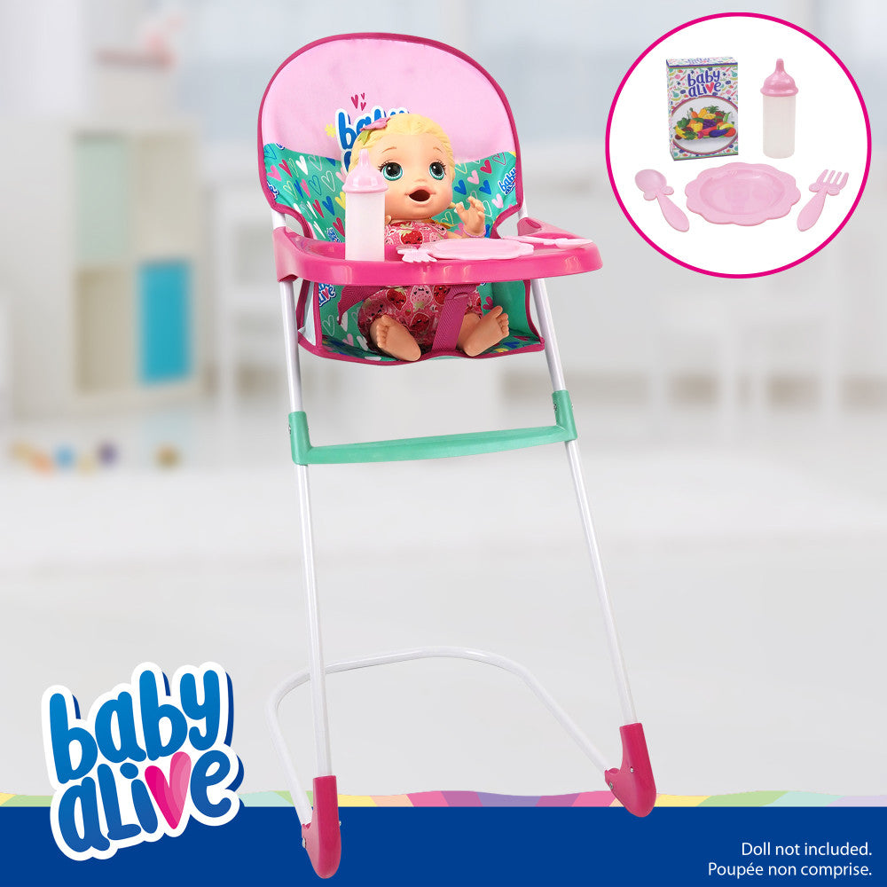 Baby Alive: At Home Set - 7pcs - Green, Pink, Hearts - Play Yard, Ages 3+