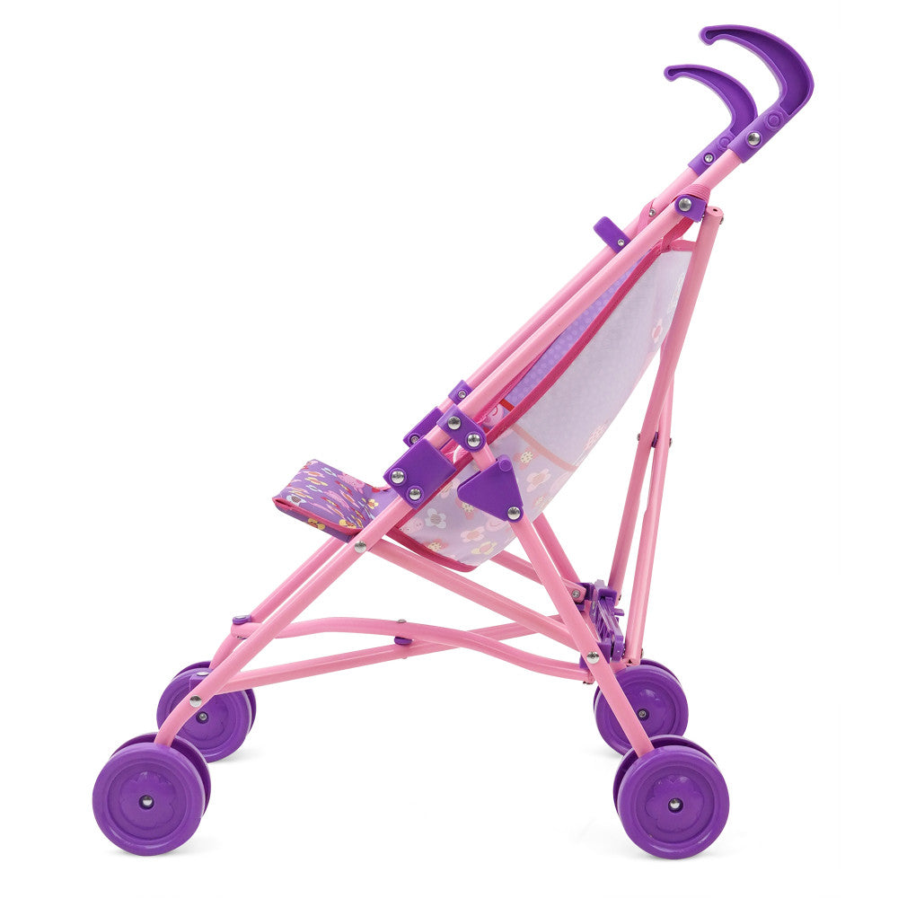 Peppa Pig: Doll Umbrella Stroller - Purple, Pink, Flowers, Ages 3+