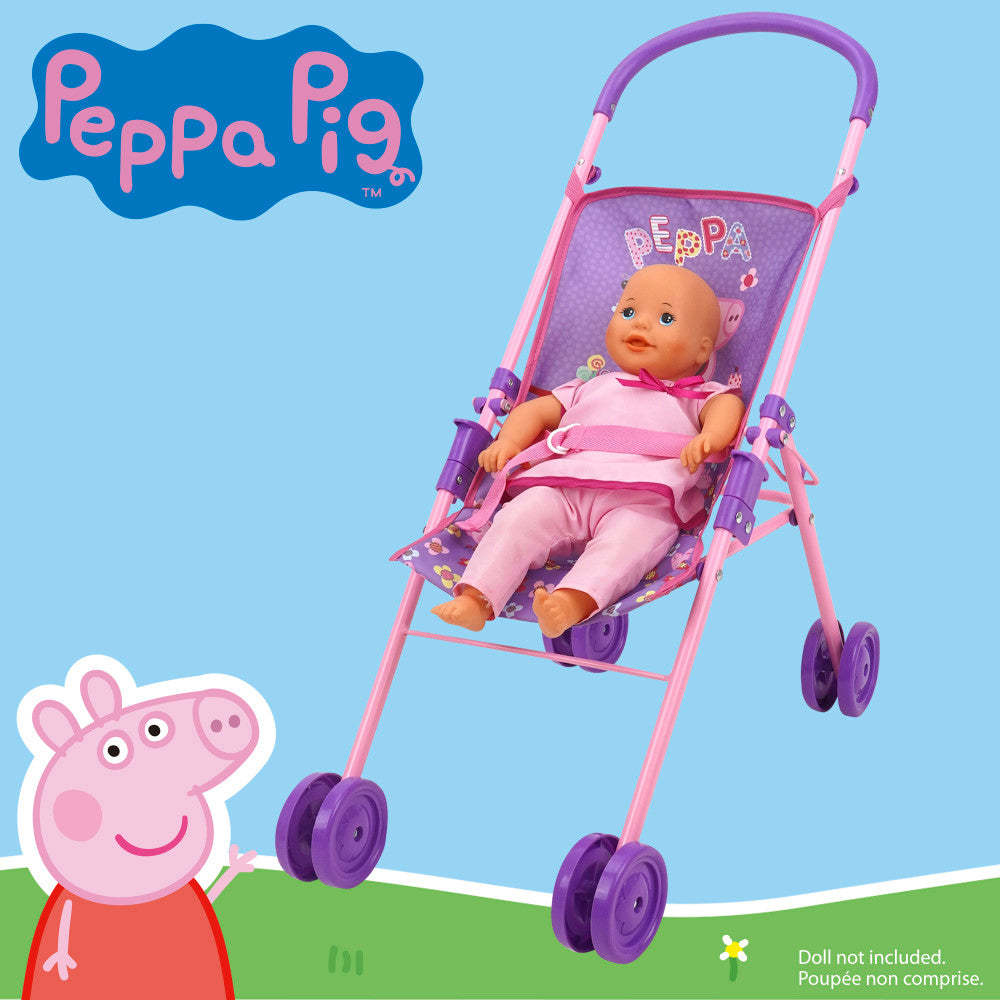 Peppa Pig: Stroll N' Feed 8pc Set - Purple, Pink, Flowers, Ages 3+