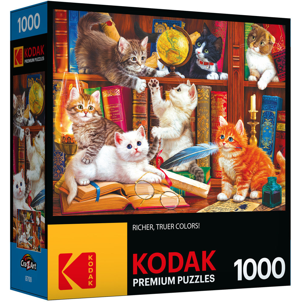 Cra-Z-Art RoseArt Kodak Premium Library Mischief Jigsaw Puzzle - 1000 pc