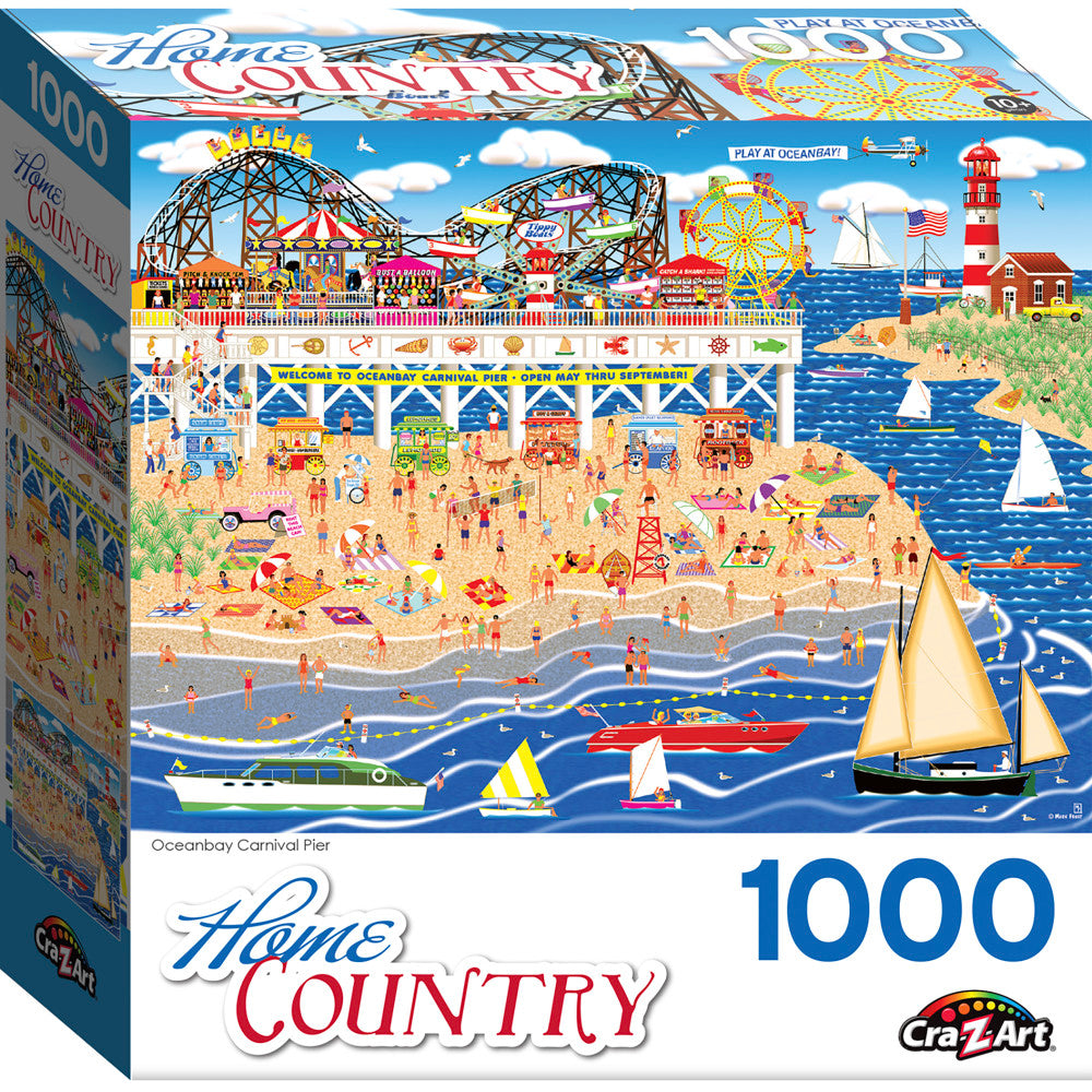 Cra-Z-Art RoseArt Home Country Oceanbay Carnival Pier Puzzle - 1000 pc