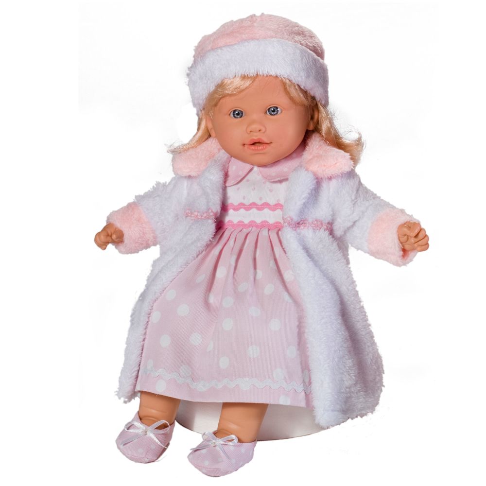 Loko Toys 15.4 inch - Baby Pink Premium Doll with Blonde Hair