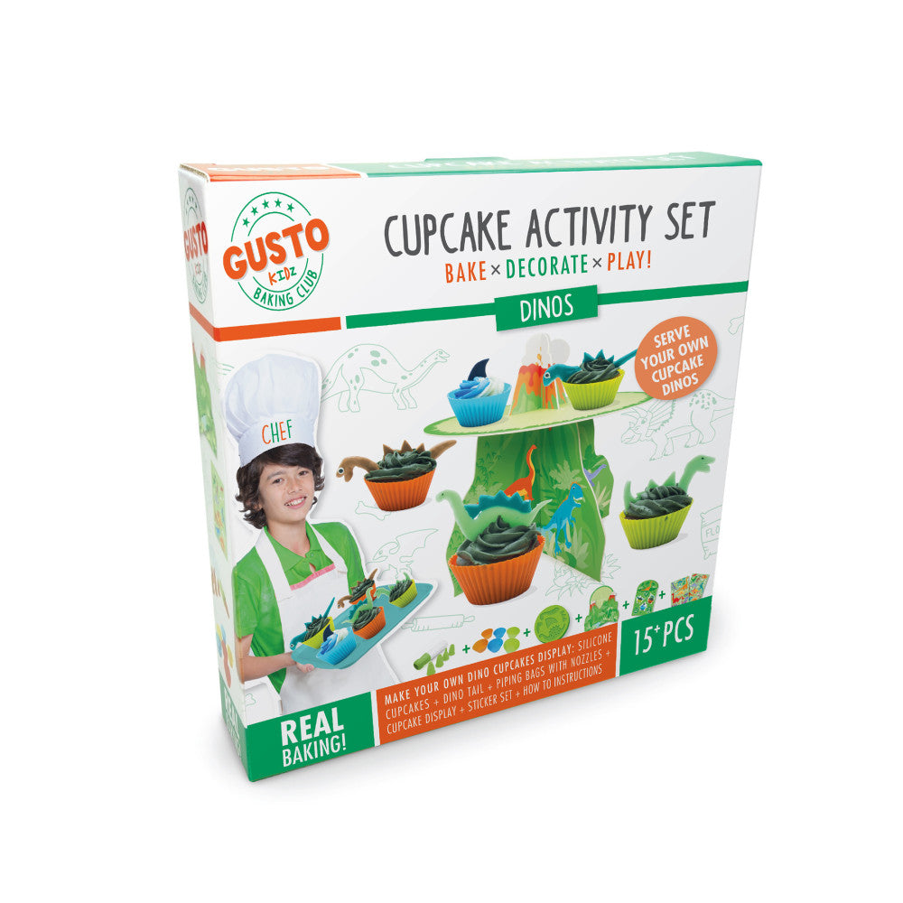 Gusto Dinos Prehistoric Cupcake Baking and Decorating Set