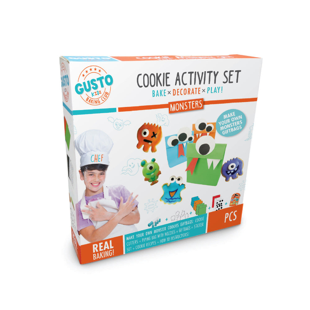 Gusto Monsters Kids' Cookie Baking and Decorating Set