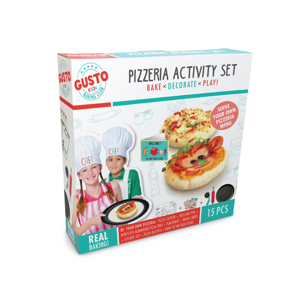 Gusto Pizzeria Complete Kids Baking and Decorating Playset