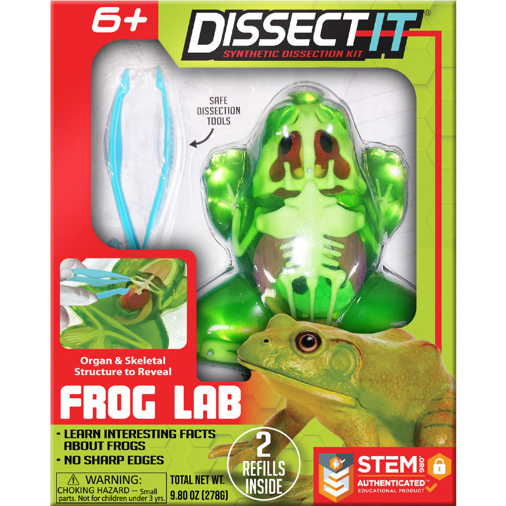 Top Secret Toys Dissect-It Frog Lab - Synthetic Dissection Kit for Kids Ages 6+