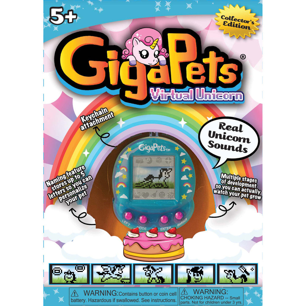 GigaPets Virtual Unicorn Collector's Edition - Interactive Pet Game, Ages 5+