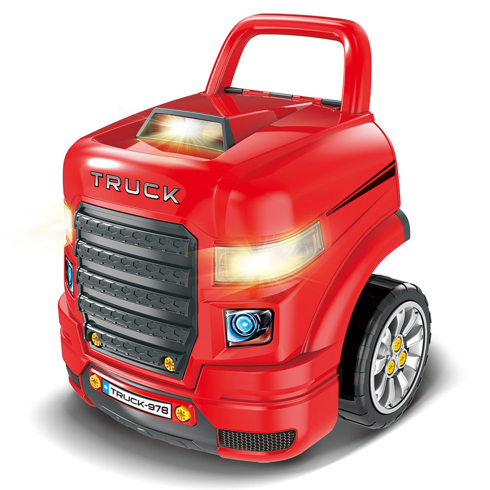Interactive Truck Mechanic Engine Workshop Playset - Red