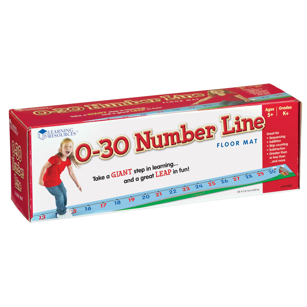 Learning Resources Number Line Floor Mat - Interactive Math Learning - Ages 5-9