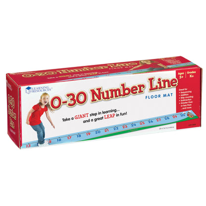 Learning Resources Number Line Floor Mat - Interactive Math Learning - Ages 5-9