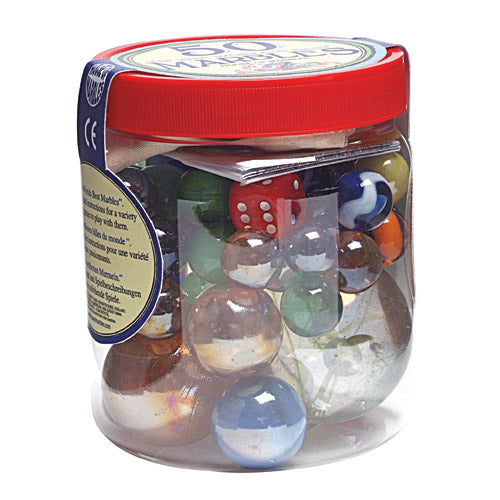 House of Marbles Deluxe Marble Games Set with Collector's Tub - 50 Piece