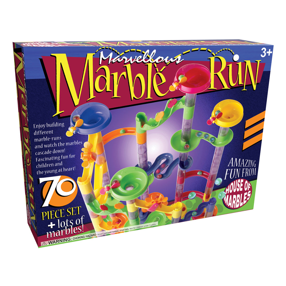 House of Marbles 70-Piece Marvelous Marble Run Set