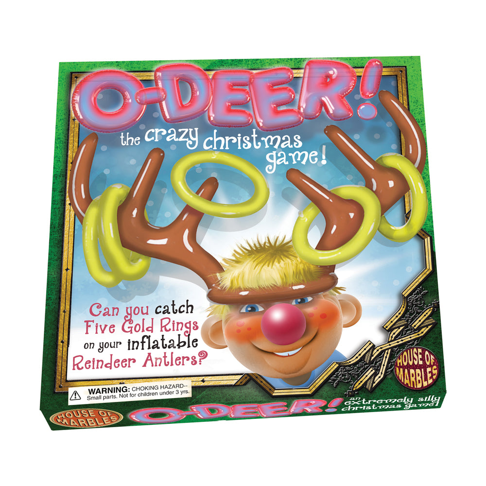 O-Deer! Inflatable Reindeer Antlers Ring Toss Christmas Game