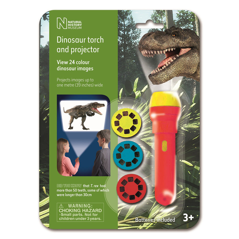 Natural History Museum Dinosaur Flashlight and Projector - Educational Toy