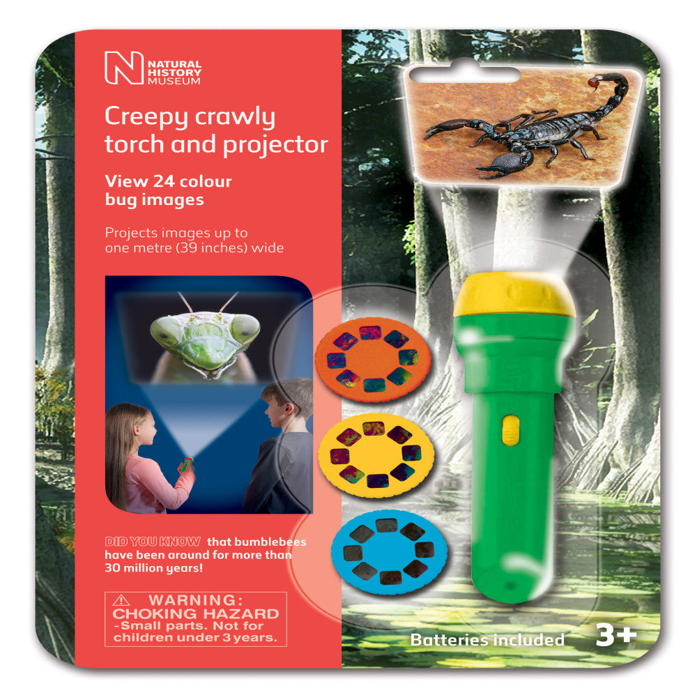 Natural History Museum Creepy Crawly Flashlight and Projector - Insect Exploration