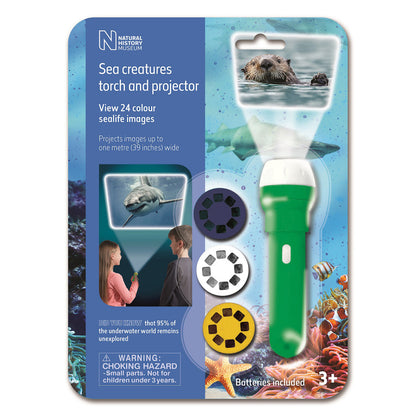Natural History Museum Sea Creatures Flashlight and Projector - Educational Toy