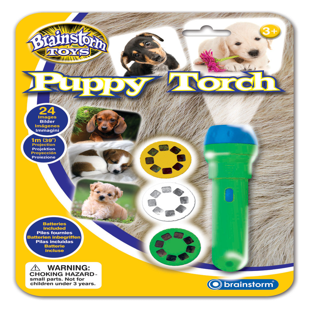 Brainstorm Toys Puppies Torch and Projector - Interactive Bedtime Light