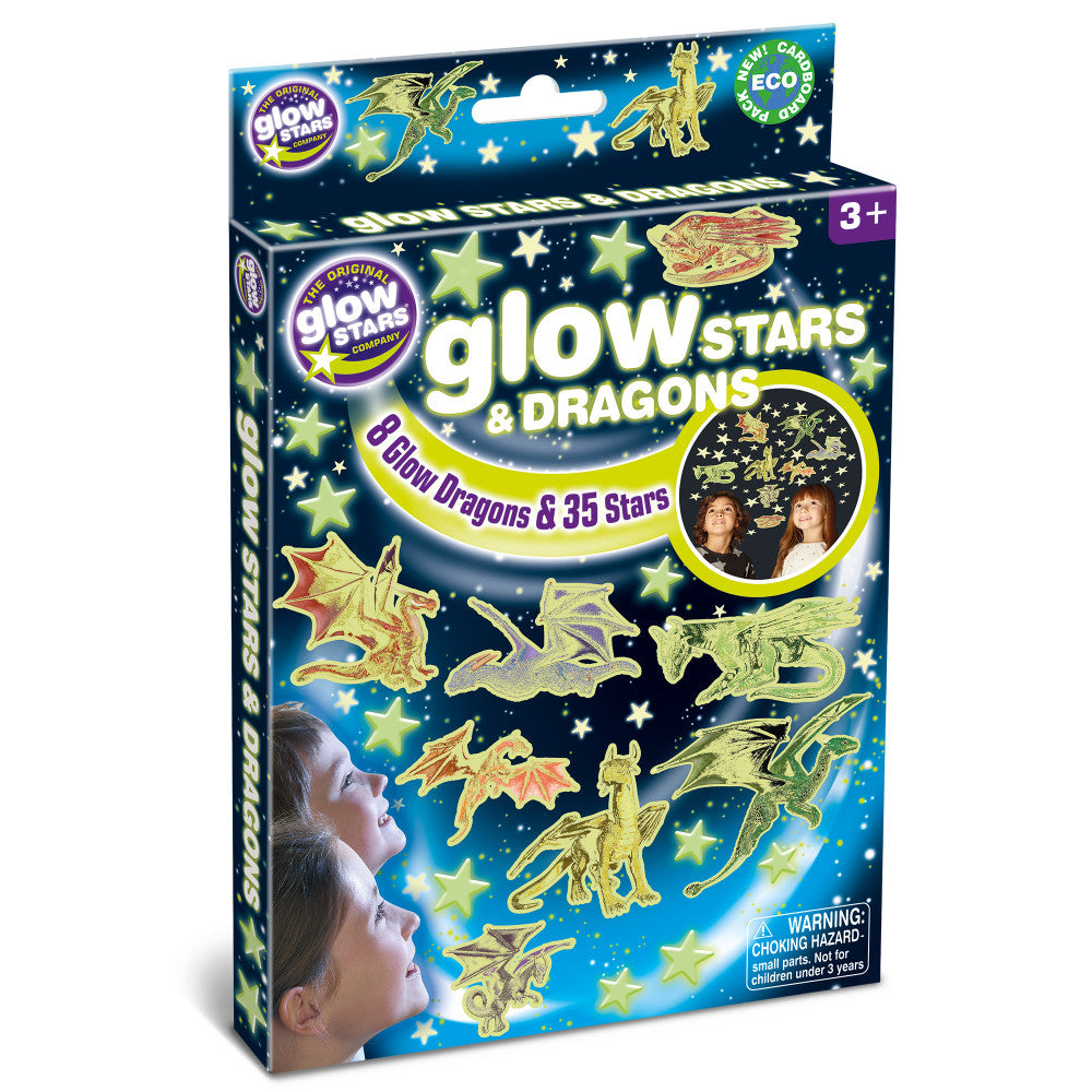 The Original Glowstars: Glowstars & Dragons - Glow-In-The-Dark Fantasy Set