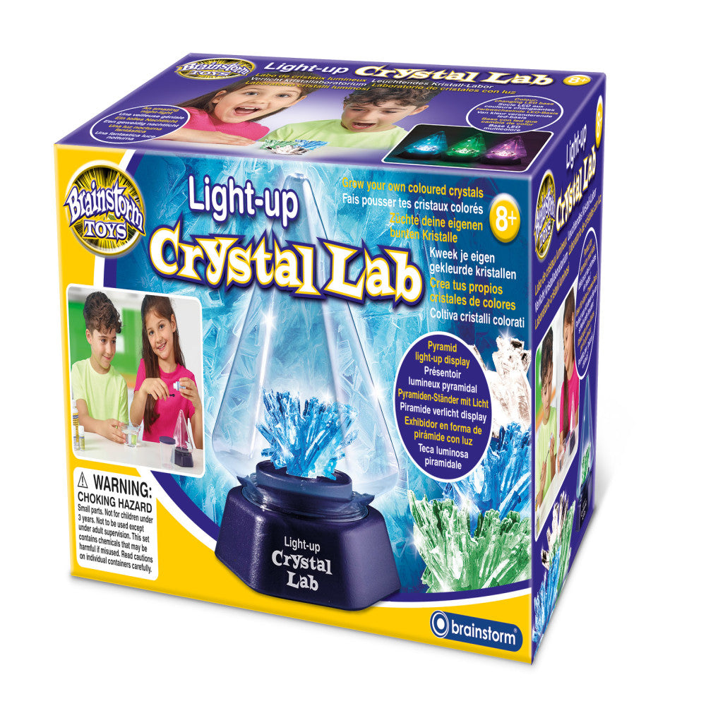 Brainstorm Toys Light-Up Crystal Growing Lab Kit