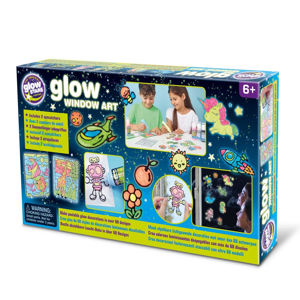 The Original Glowstars Glow Window Art Kit - Create Peelable Luminous Paint Decorations