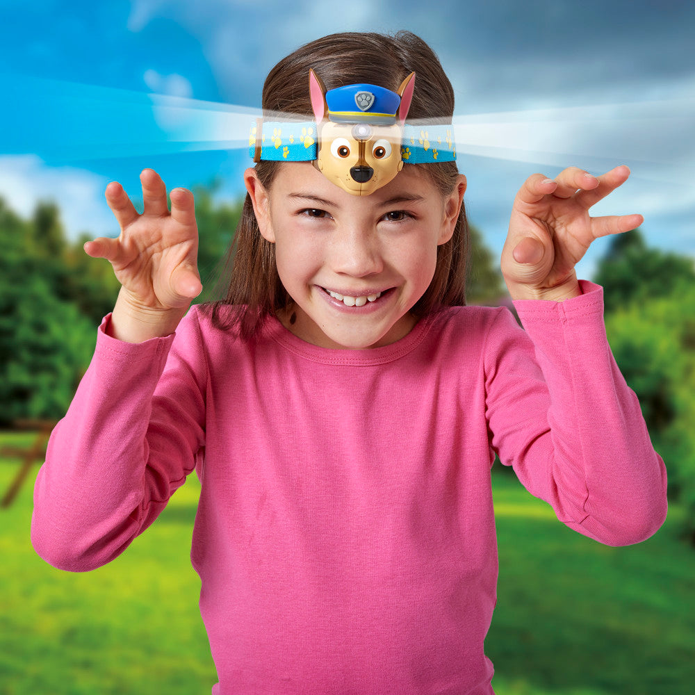 Brainstorm: Paw Patrol - Chase Head Torch - Lights N' Sounds Flashlight