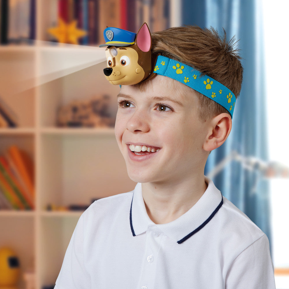 Brainstorm: Paw Patrol - Chase Head Torch - Lights N' Sounds Flashlight