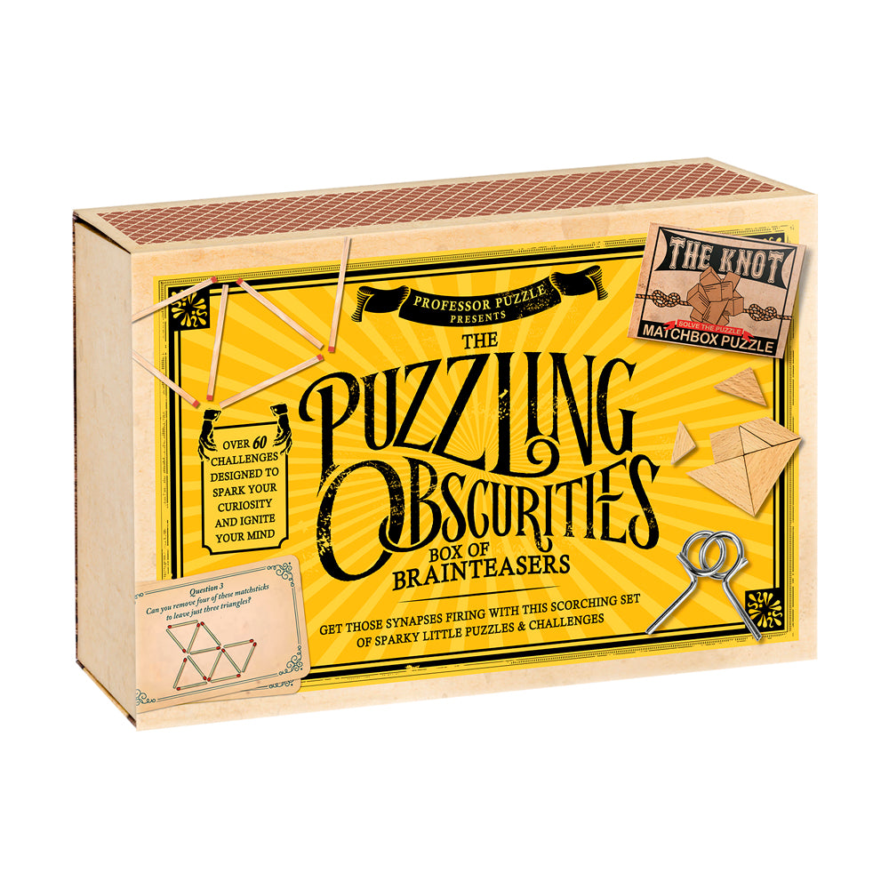 Professor Puzzle Matchbox Brainteaser Set - 10 Puzzles